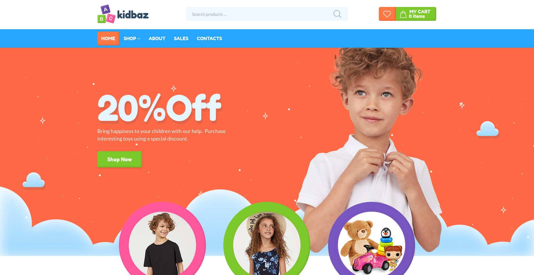 Kidbaz - Kids and Toys WooCommerce Theme