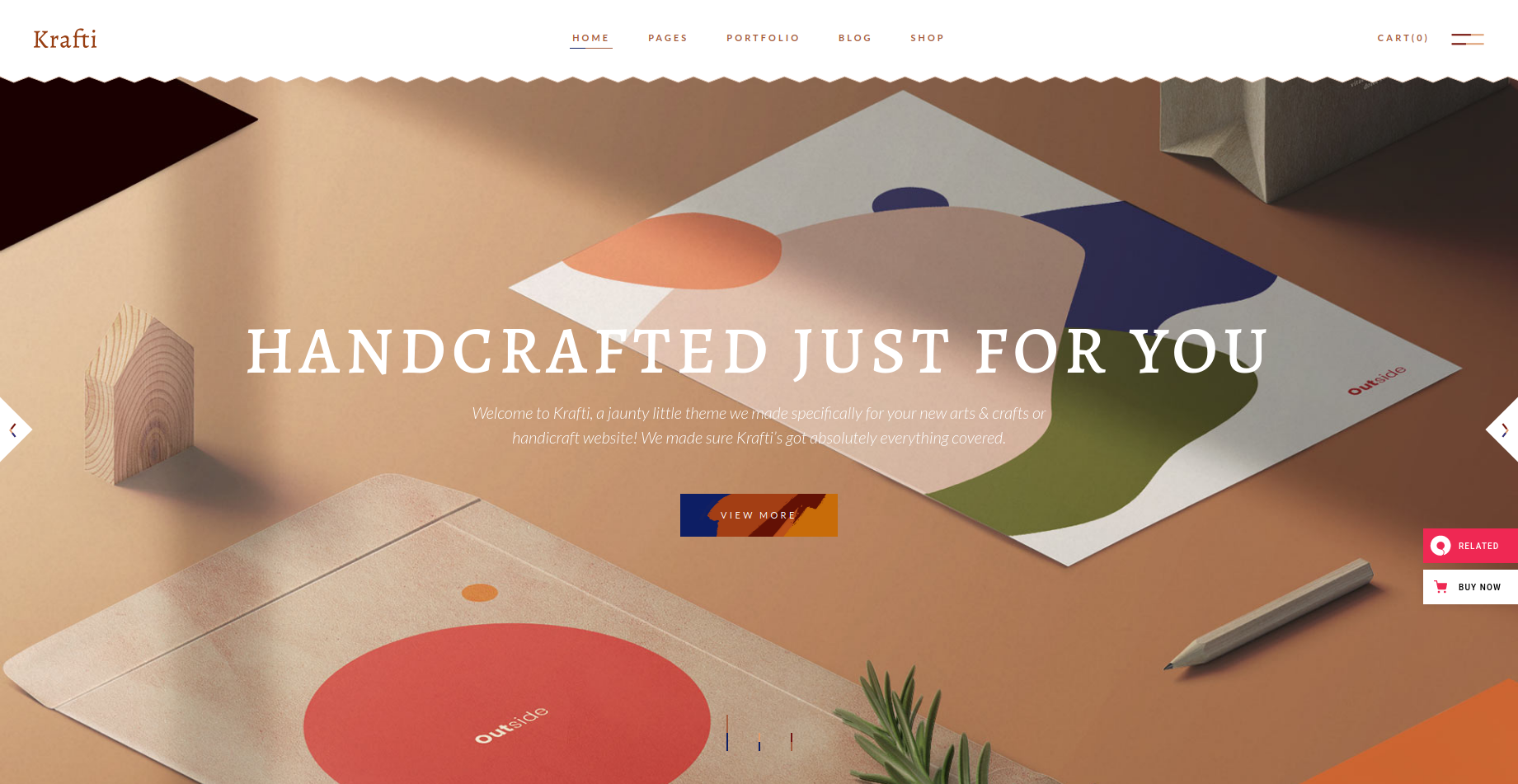 Krafti - Arts & Crafts WordPress Theme