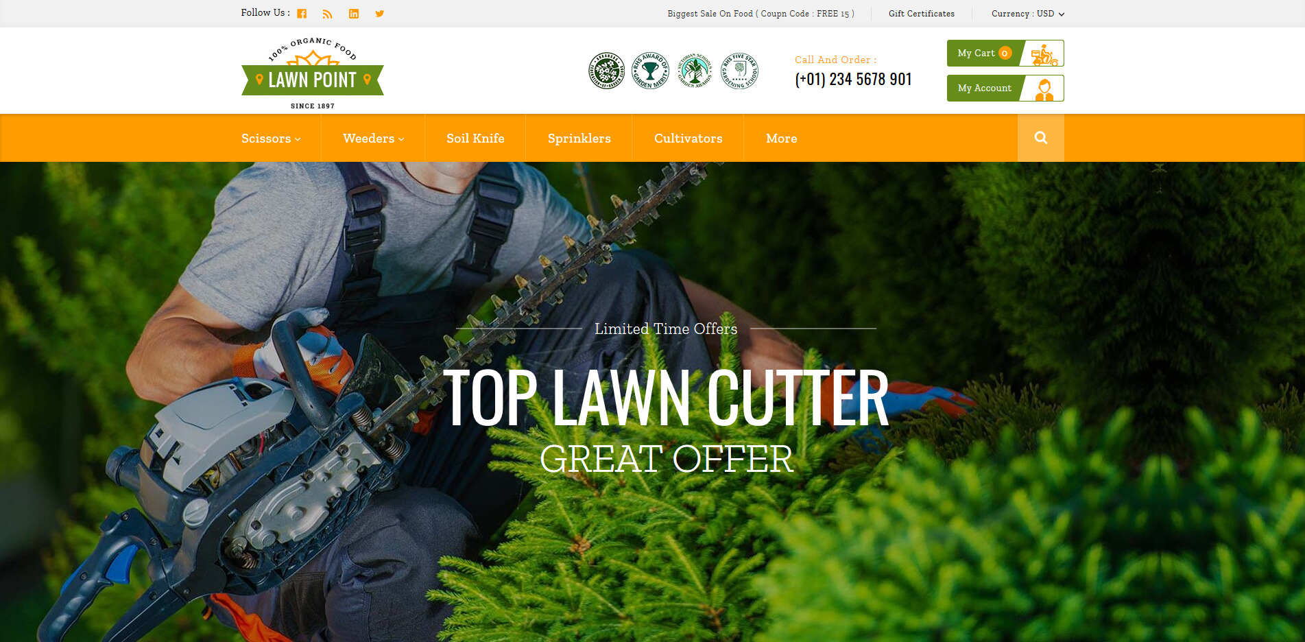 Lawn Point - Multipurpose Stencil BigCommerce Theme