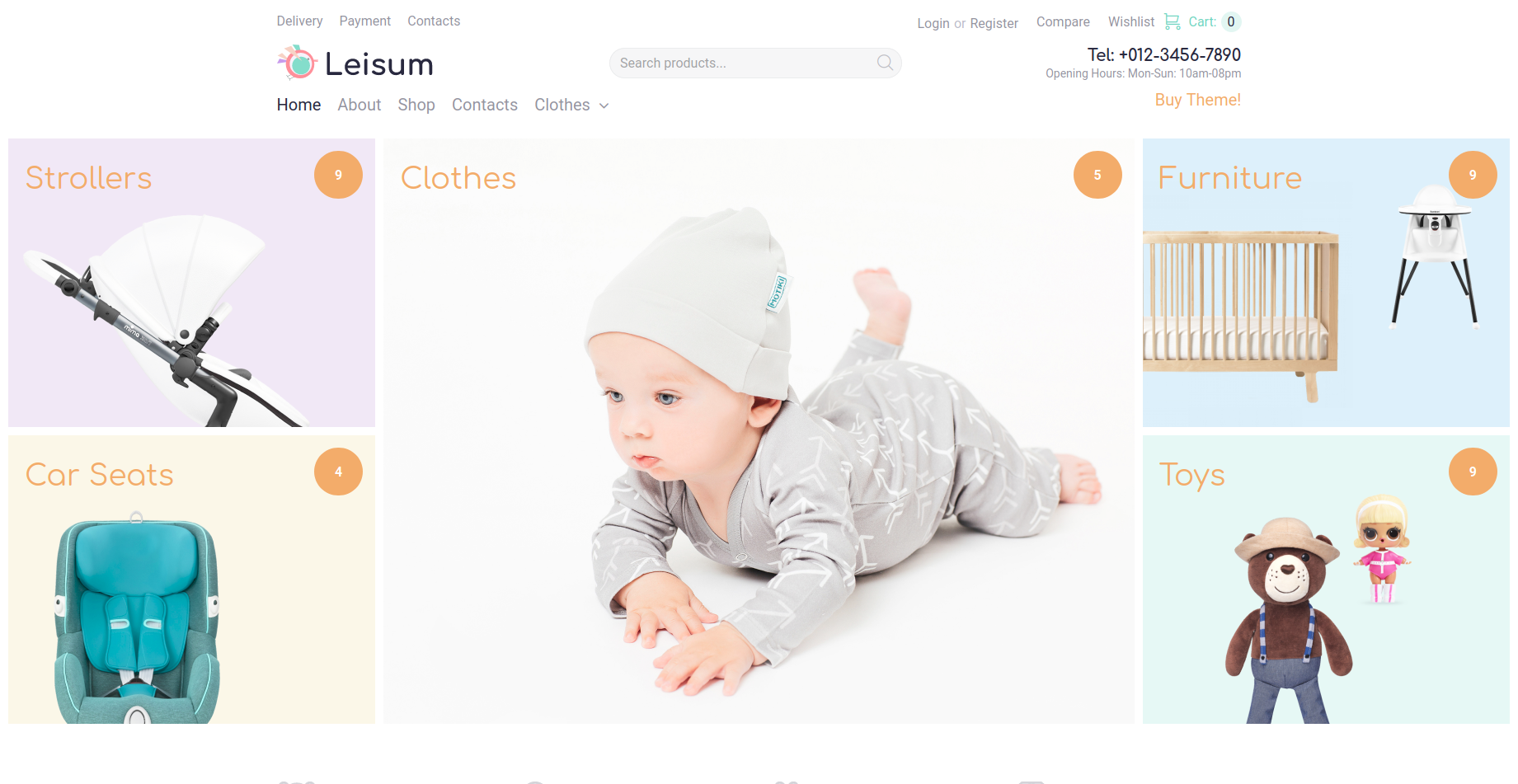 Leisum - Kids and Toys WooCommerce Theme