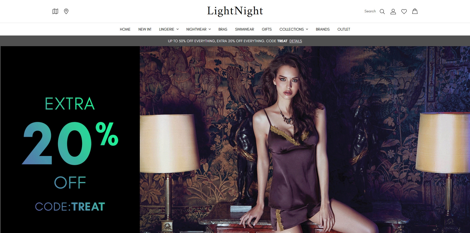 LightNight - Lingerie & Sleepwear Store BigCommerce Theme