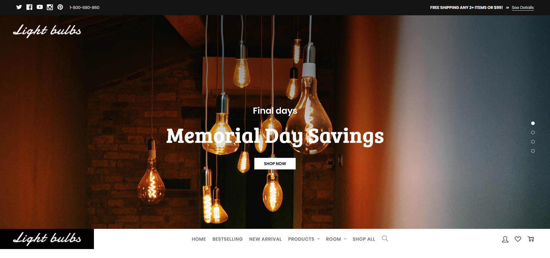 Lightbulbs – Lamps Store Electronics BigCommerce Theme