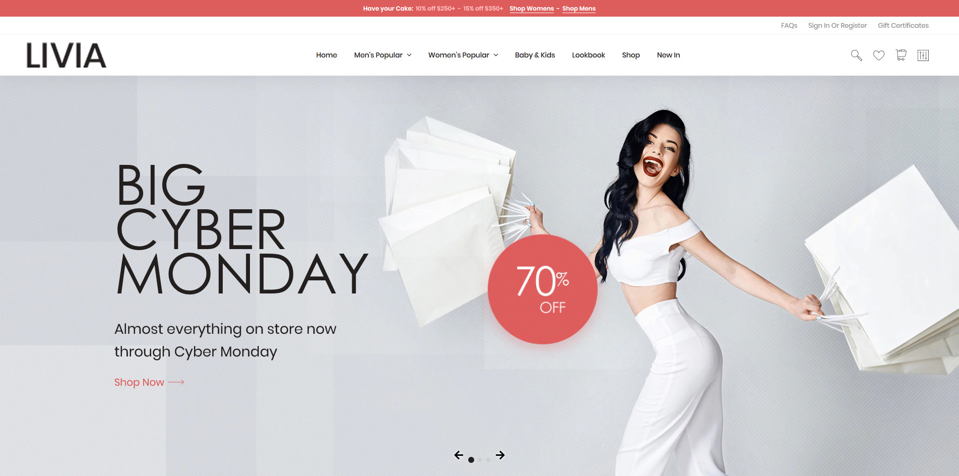 Livia - Fashion Store BigCommerce Theme