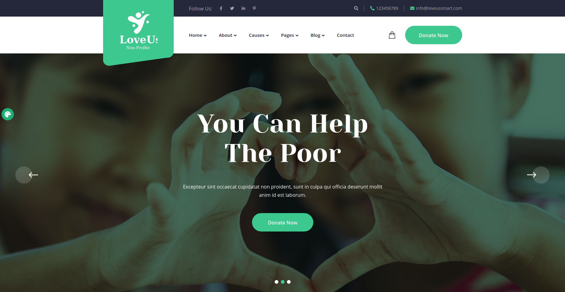 Loveus - NonProfit Charity WordPress Theme