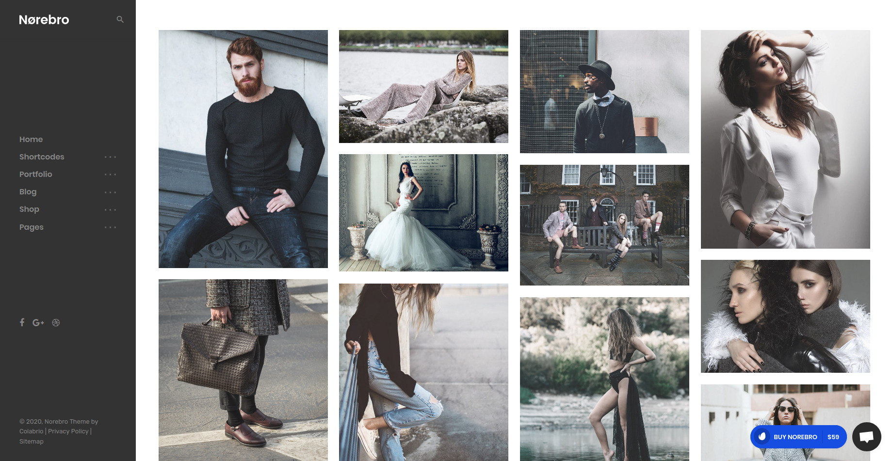 Norebro - Creative Portfolio Theme for Multipurpose Usage