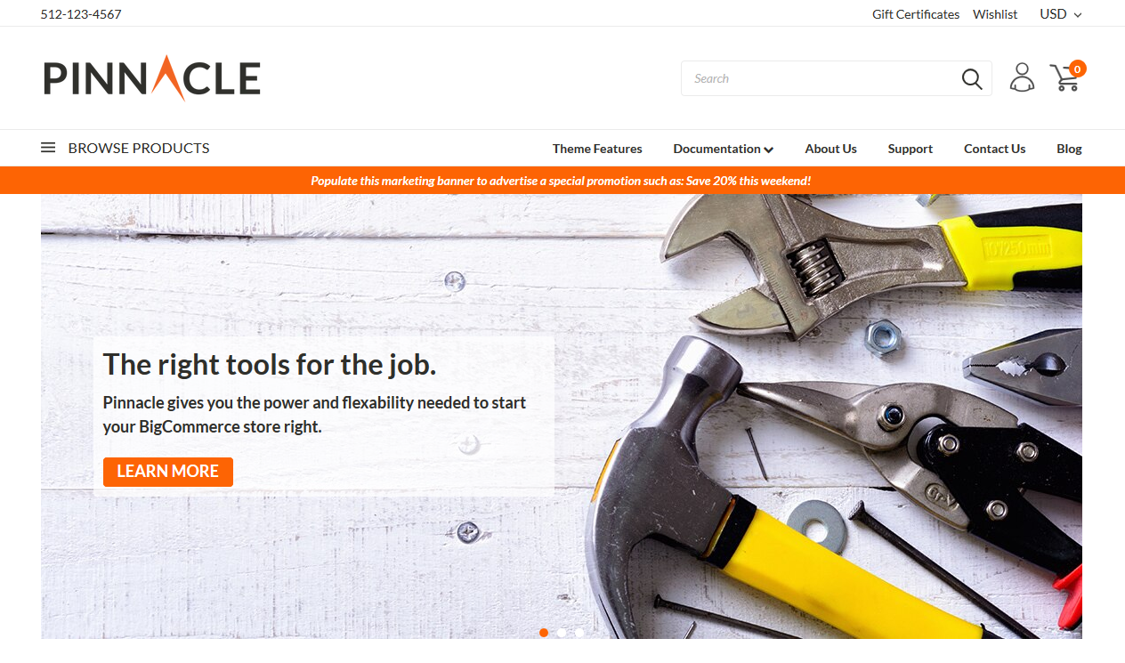 Pinnacle Impact - Hardware & Sanitary BigCommerce Theme