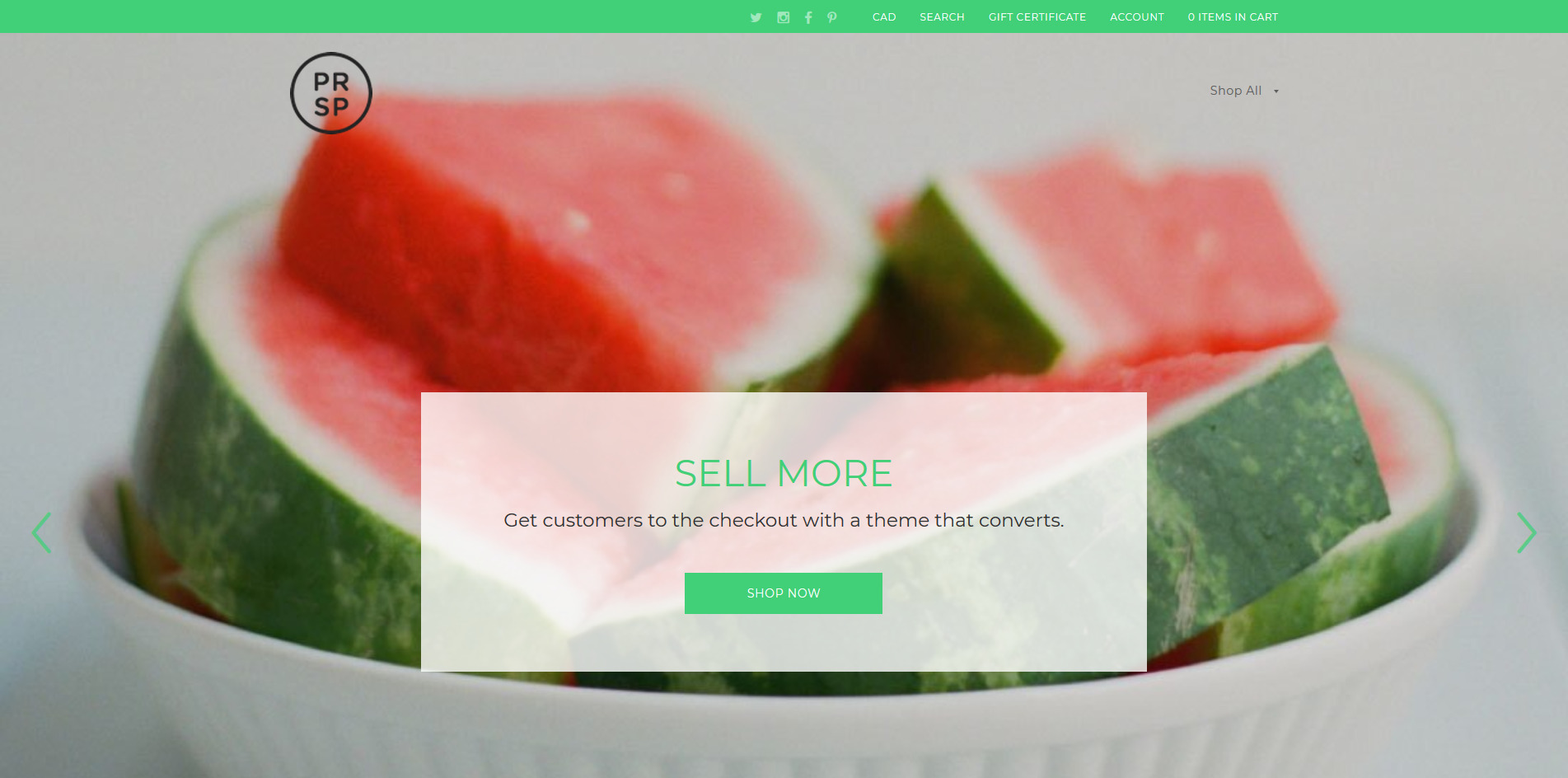 Prosper Bright - Food & Beverage BigCommerce Themes