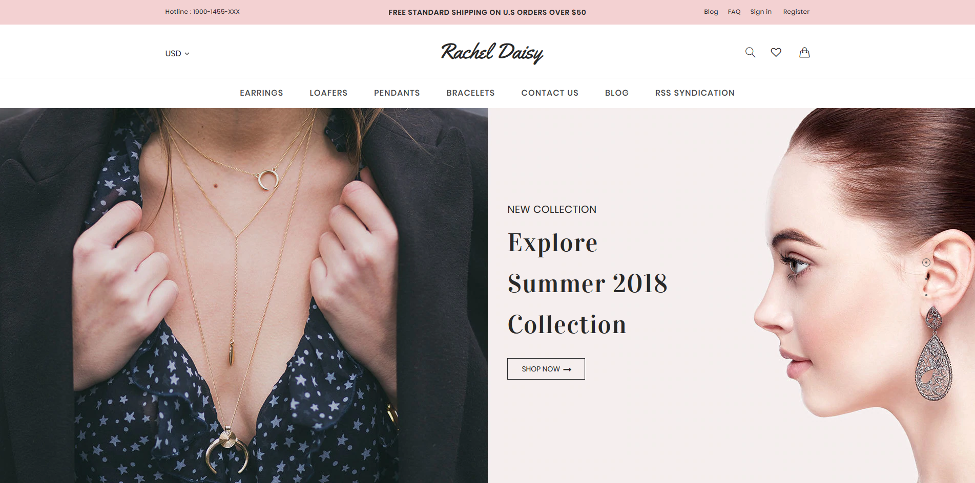Rachel Daisy - BigCommerce Jewelry Theme - Google AMP Support