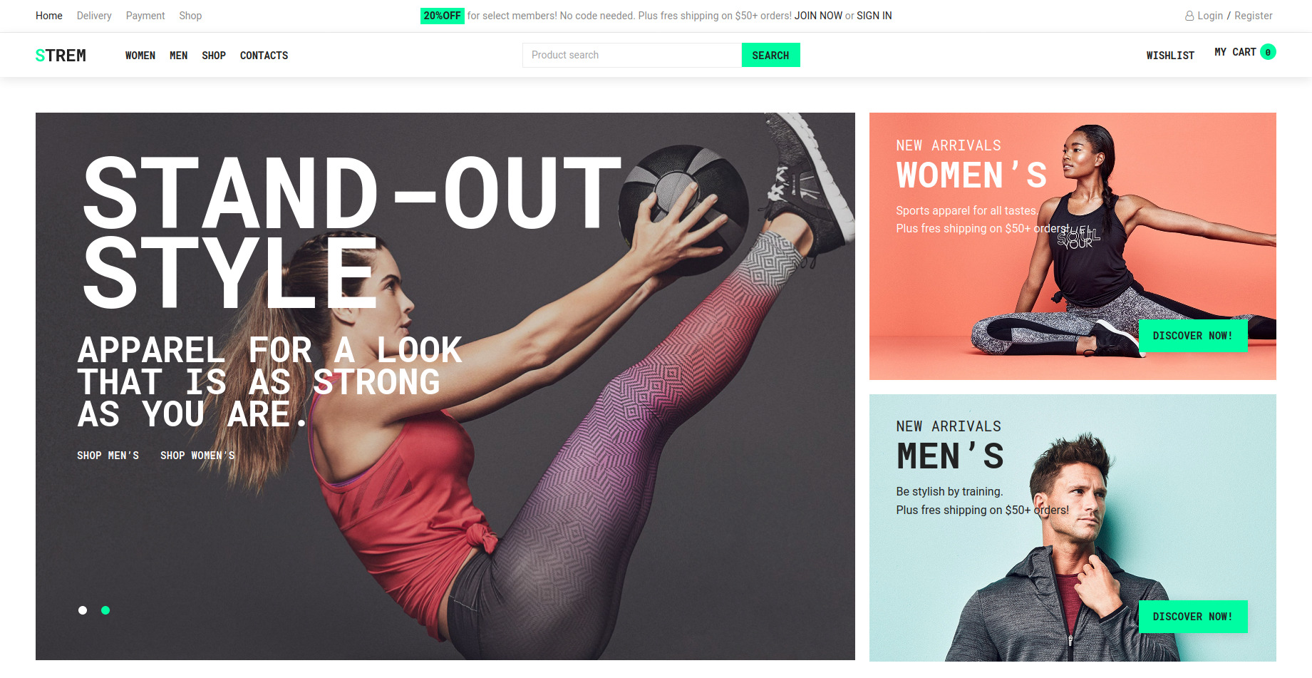Strem - Sports Store ECommerce Minimal Elementor WooCommerce Theme