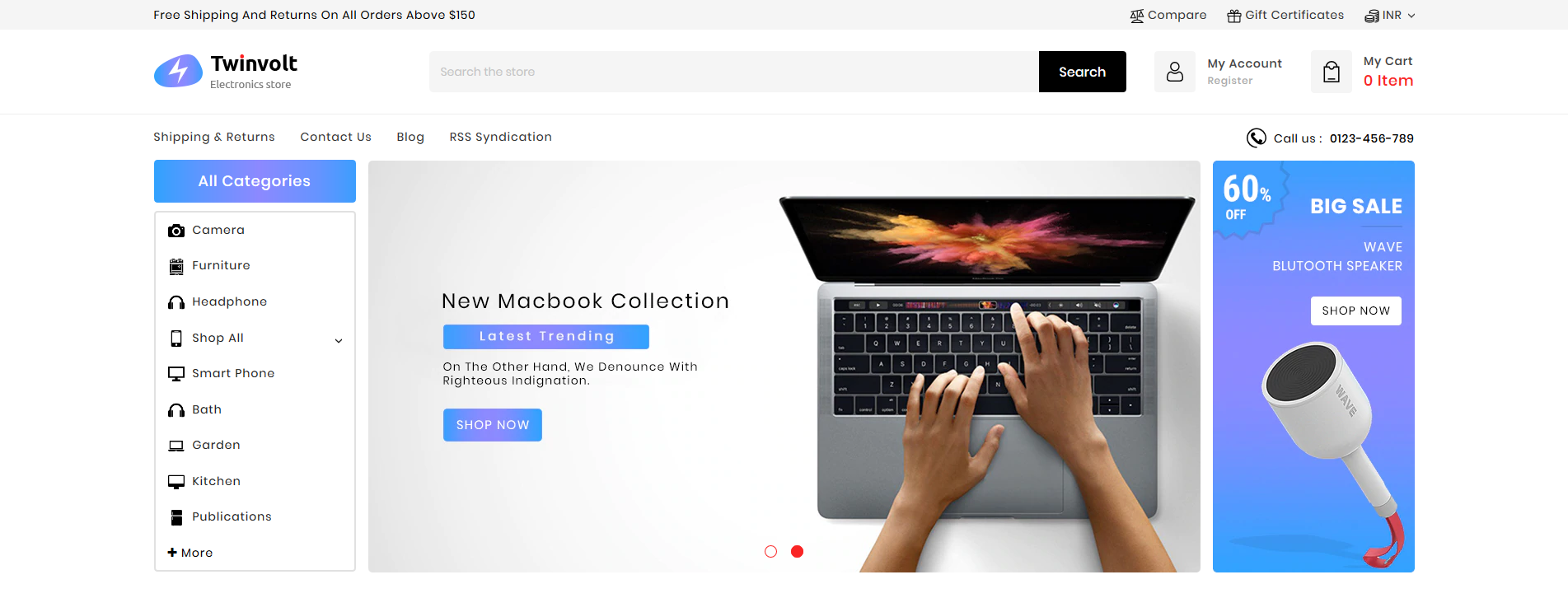 Twinvolt - Multipurpose Stencil BigCommerce Theme