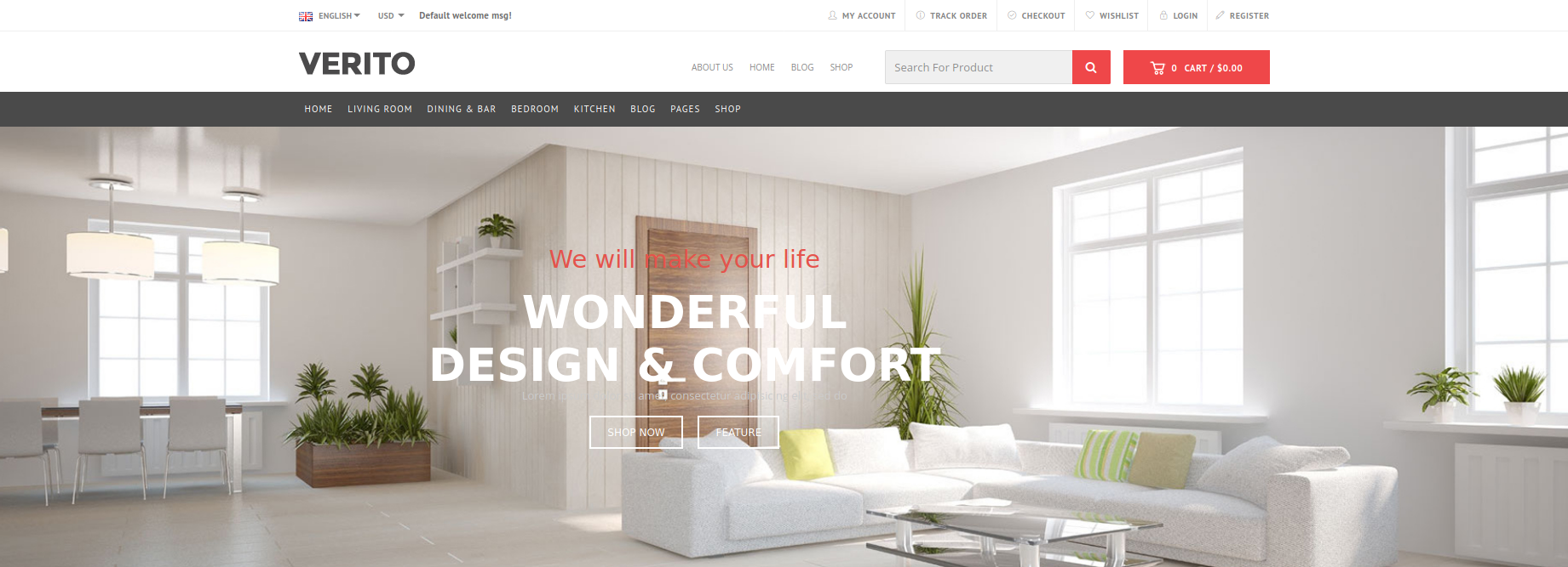 Verito - Furniture Store WooCommerce WordPress Theme