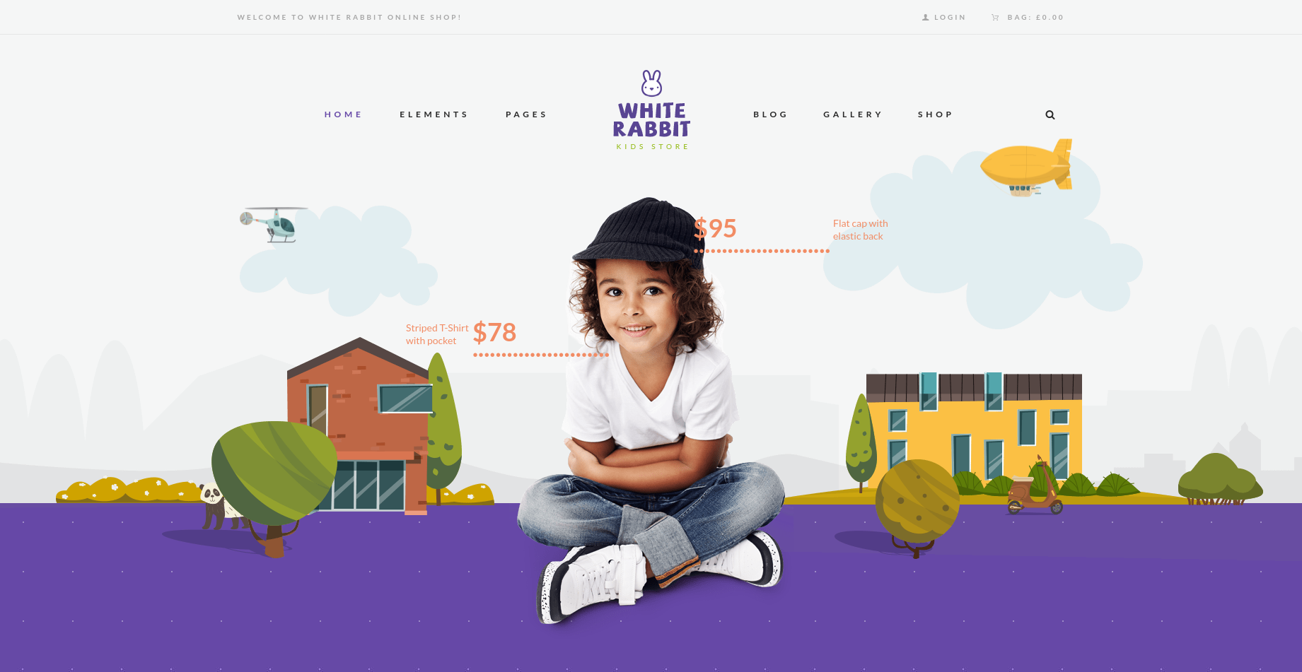 White Rabbit - Kids and Toys WooCommerce Theme