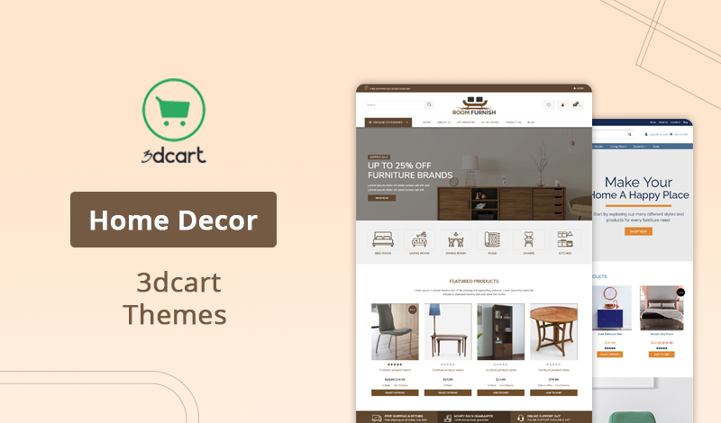 Best Home Decor 3dcart Themes Collection for Your Ecommerce Store